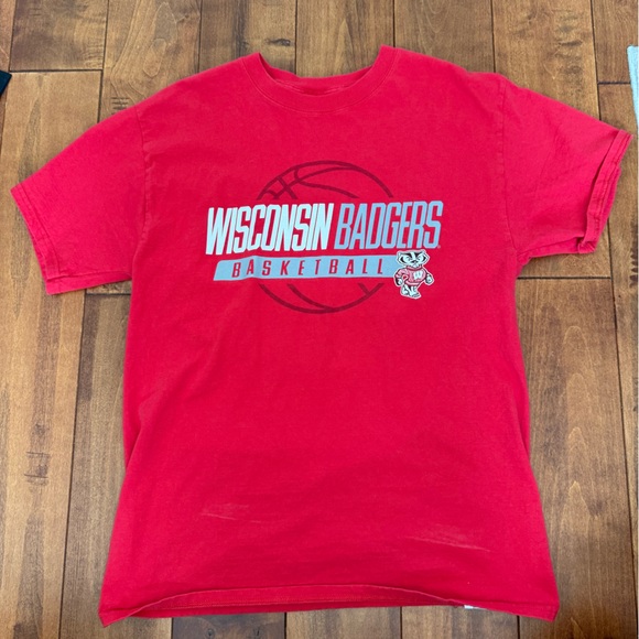 Champion Tops - University of Wisconsin Madison Basketball shirt red